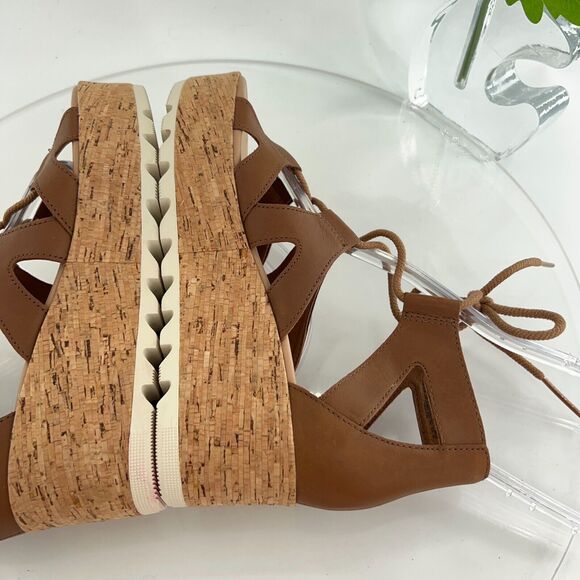 Sorel Brown Wedge Sandals - Picture 10 of 16
